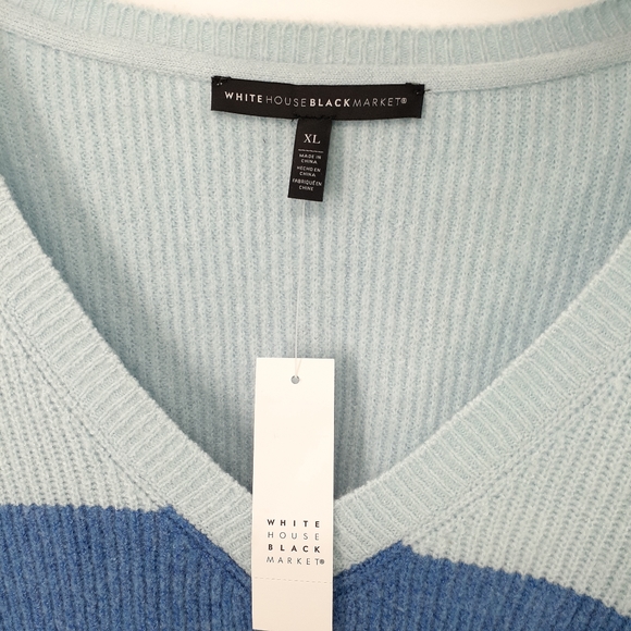 WHITE HOUSE BLACK MARKET Colorblock Pullover - Picture 7 of 8